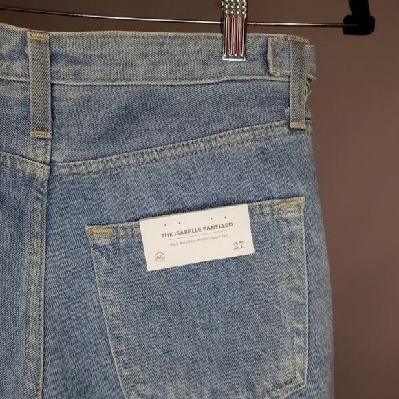 NWT AG Isabelle Paneled Straight Jeans in Infamous Size 27 - Picture 5 of 15